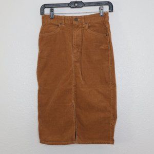 Gu Jeans Corduroy Skirt Brown